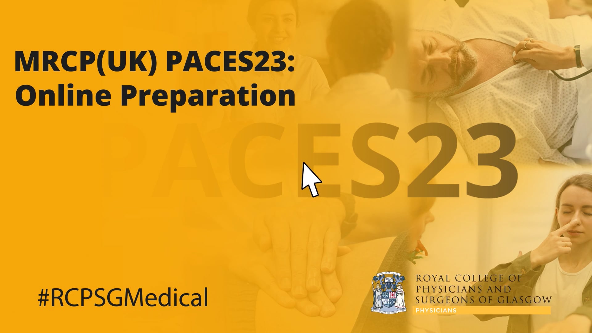PACES poster with images of patients